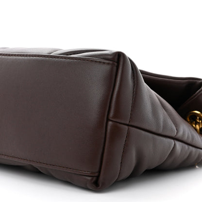 Saint Laurent Lambskin Quilted Small Loulou Puffer Monogram Chain Satchel Dark Ganache 10 of 12