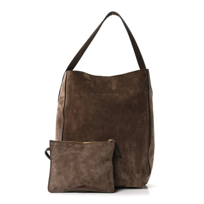 Khaite Suede Calfskin Frida Tote Brown 3 of 10