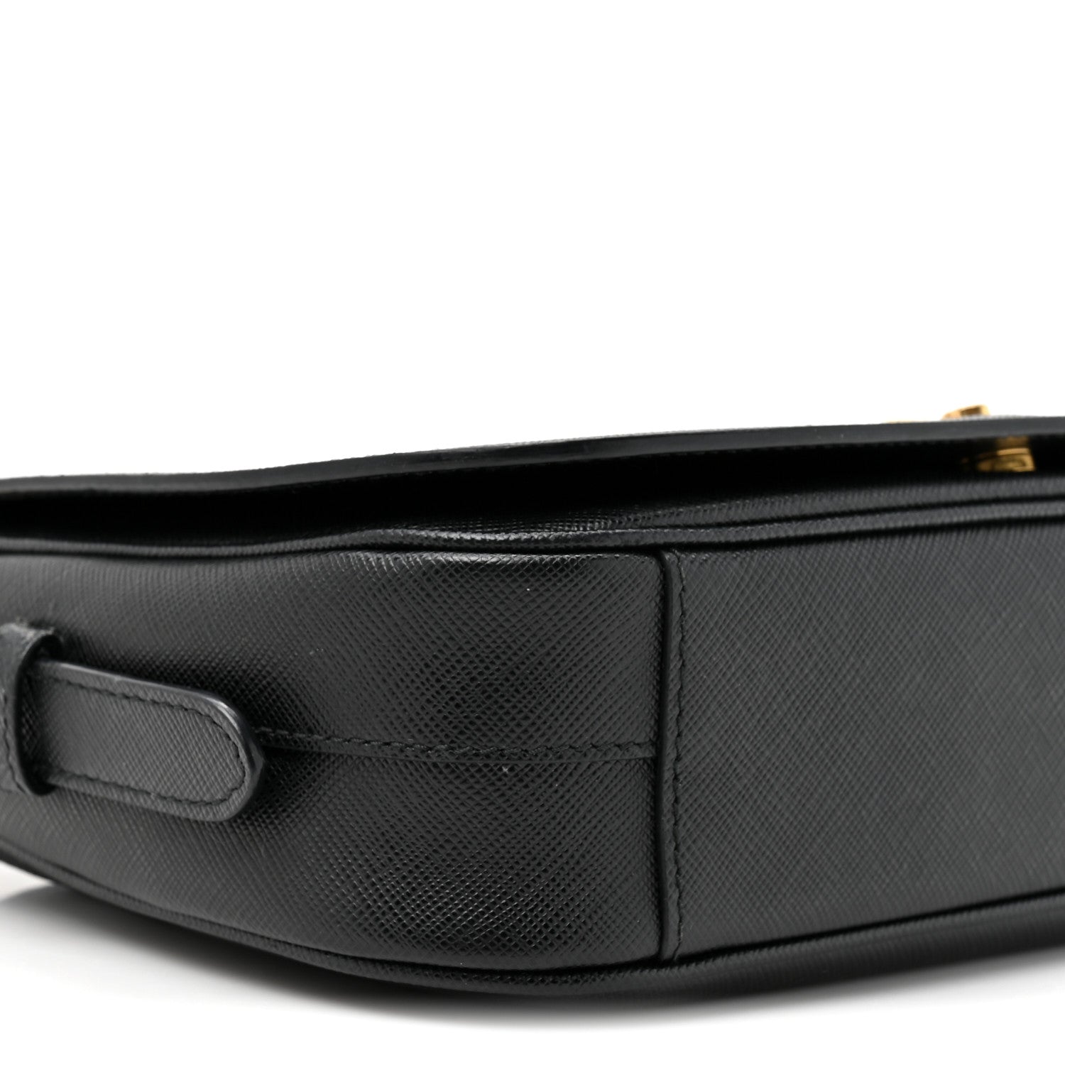 Prada Saffiano Flap Crossbody Black 9 of 10
