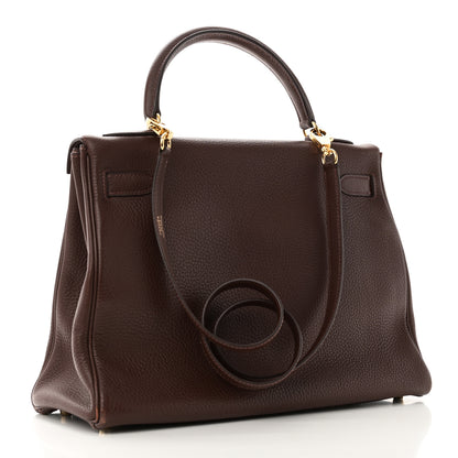 Hermes Togo Kelly Retourne 32 Havane 3 of 10