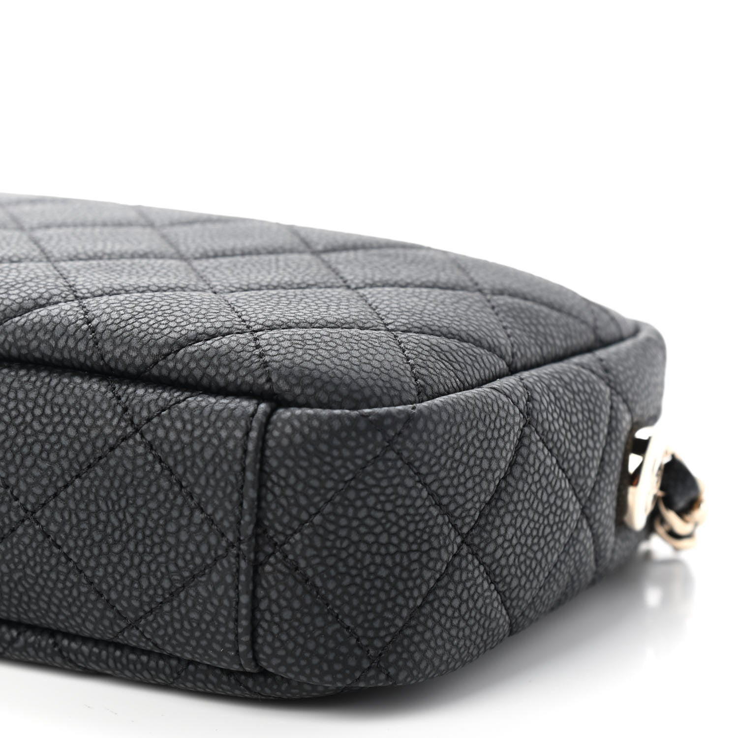 Chanel Iridescent Caviar Quilted Small Coco Tassel Camera Case Black 9 of 9