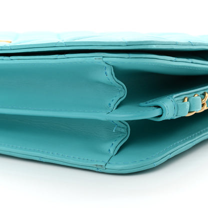 Chanel Calfskin Quilted Medium Everyday Chic Single Flap Turquoise 10 of 13