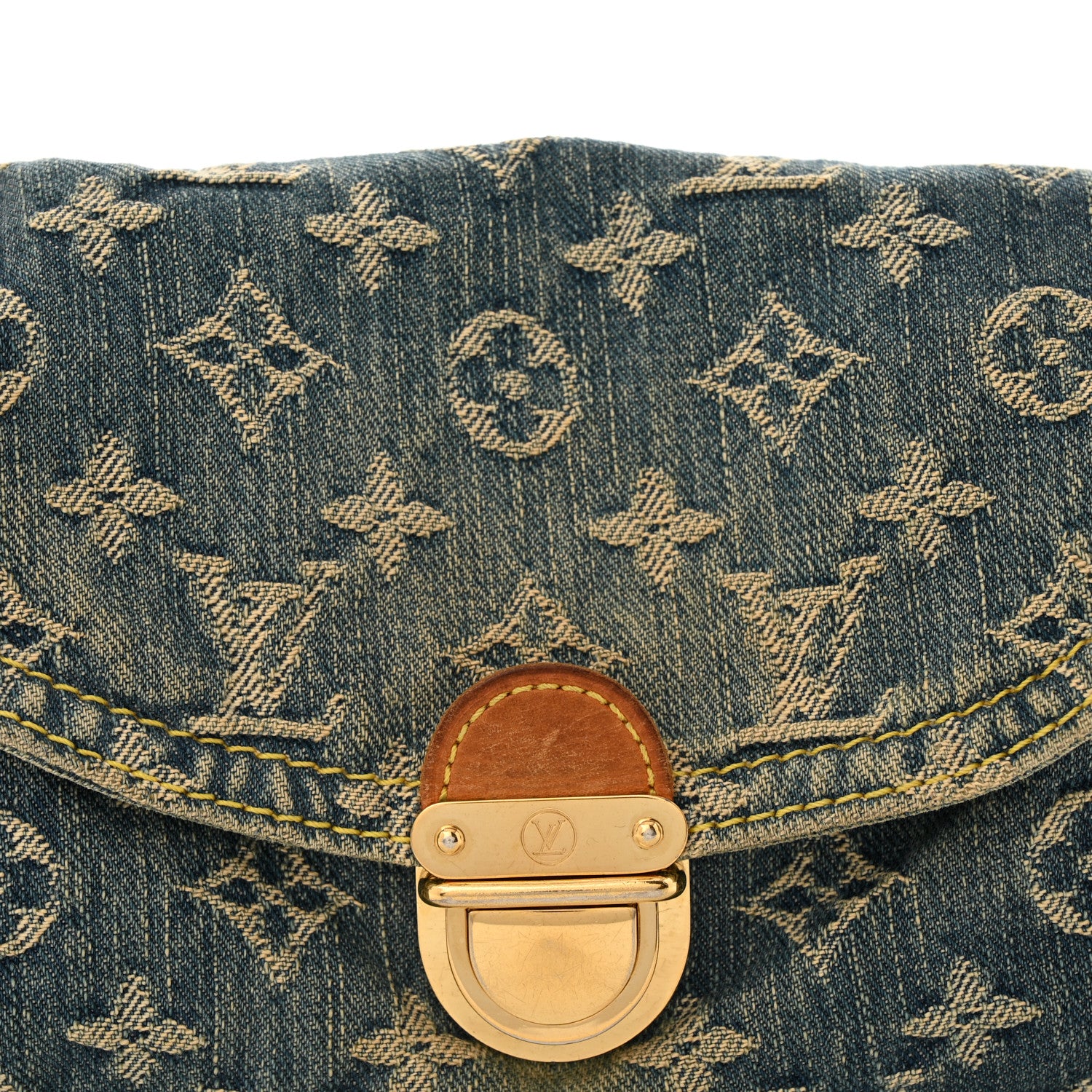 Louis Vuitton Monogram Denim Mini Pleaty Blue 7 of 13
