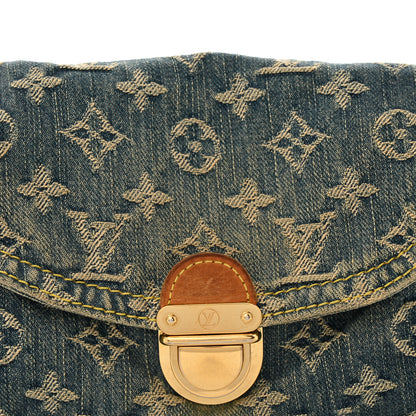 Louis Vuitton Monogram Denim Mini Pleaty Blue 7 of 13