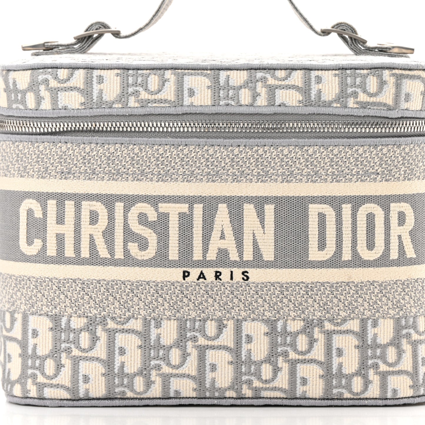 Oblique Diortravel Vanity Case Grey