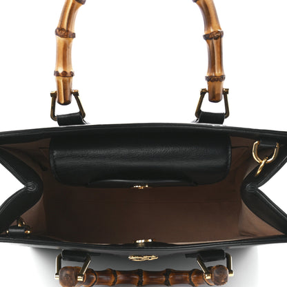 Gucci Calfskin Small Diana Tote Bag Black Yellow Fluo 5 of 12