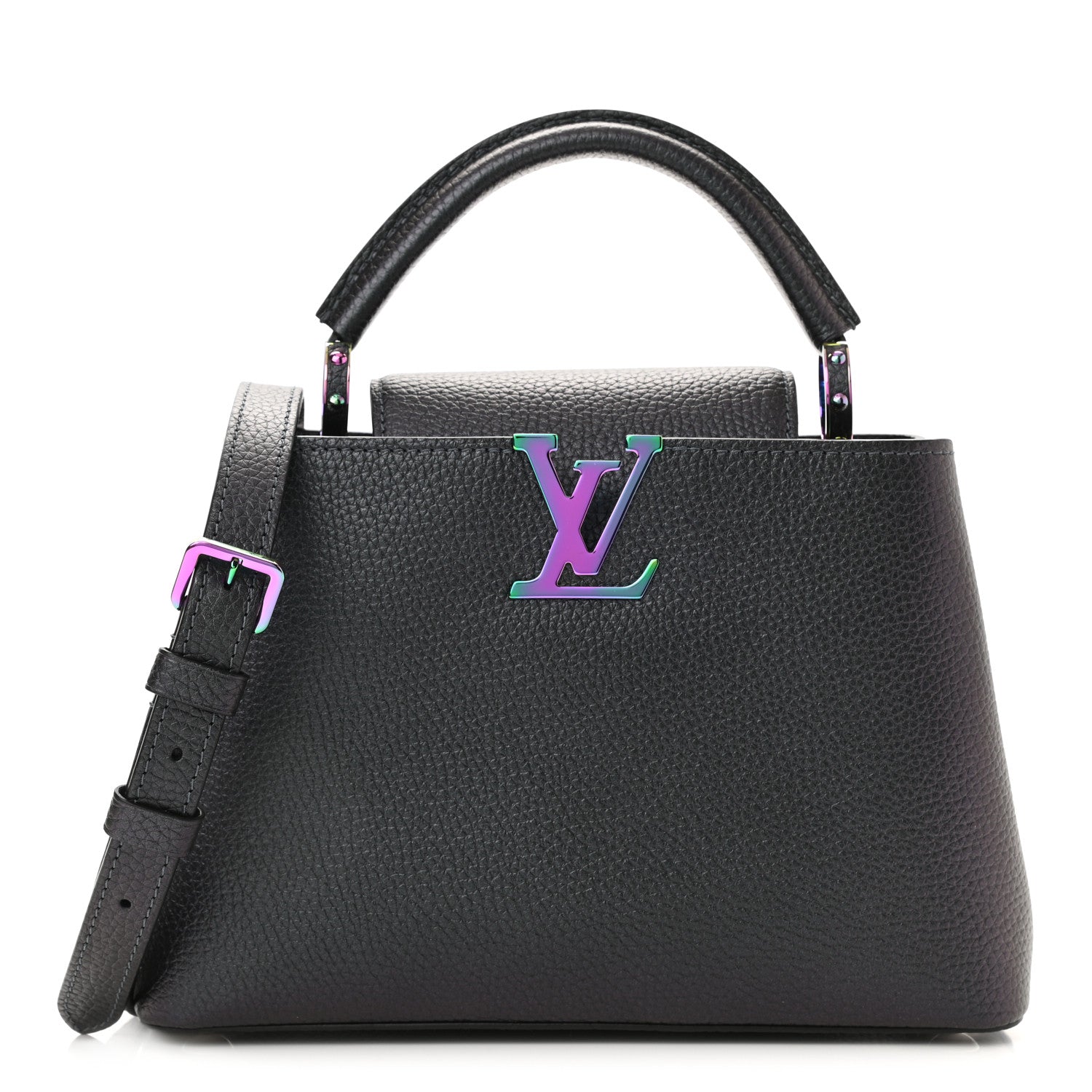 Louis Vuitton Taurillon Capucines BB Scarabeo Iridescent Black 1 of 9