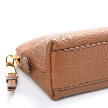 Prada Vitello Daino Cosmetic Pouch Cannella 7 of 8