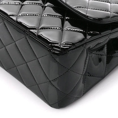 Chanel Patent Quilted Jumbo Double Flap Black 11 of 12