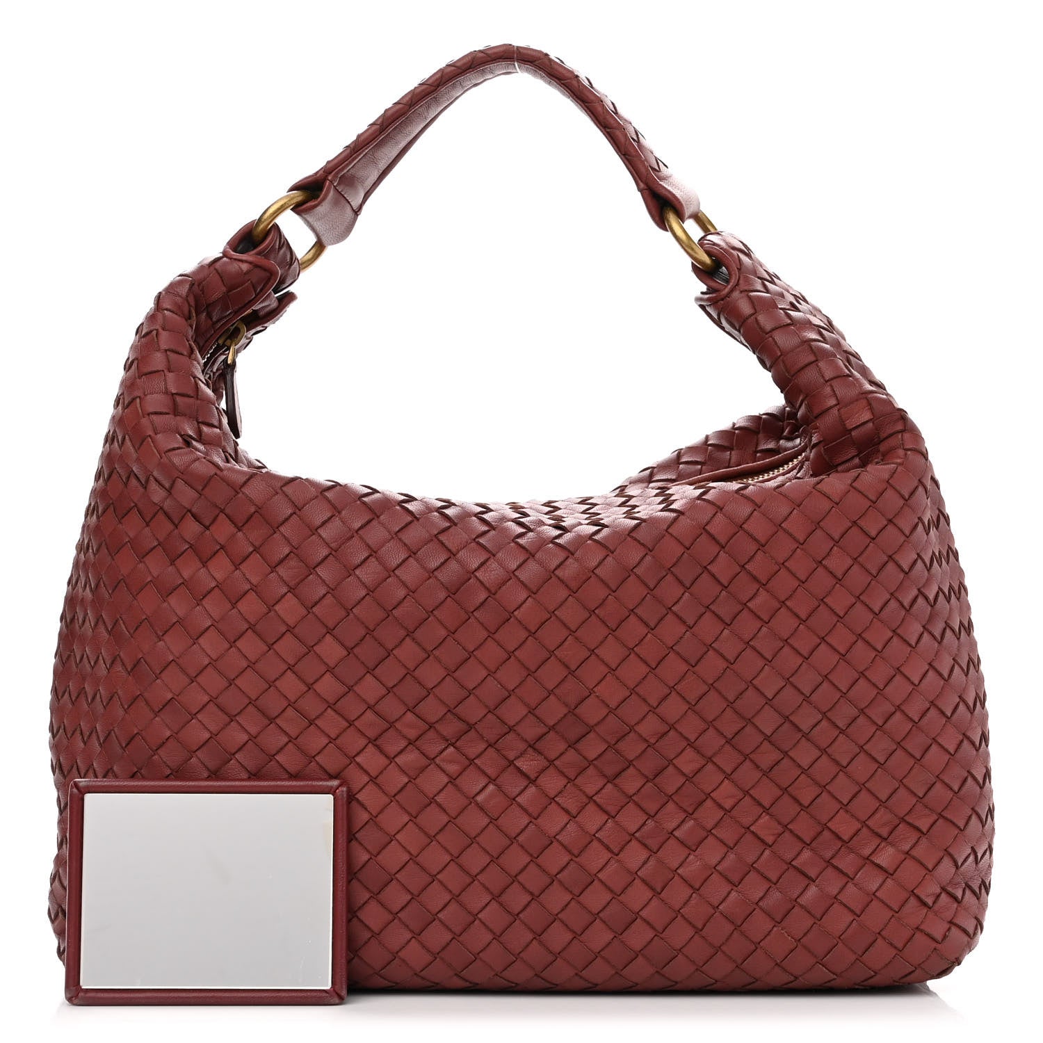 Bottega Veneta Nappa Intrecciato Pyramid Hobo Brique 1 of 10
