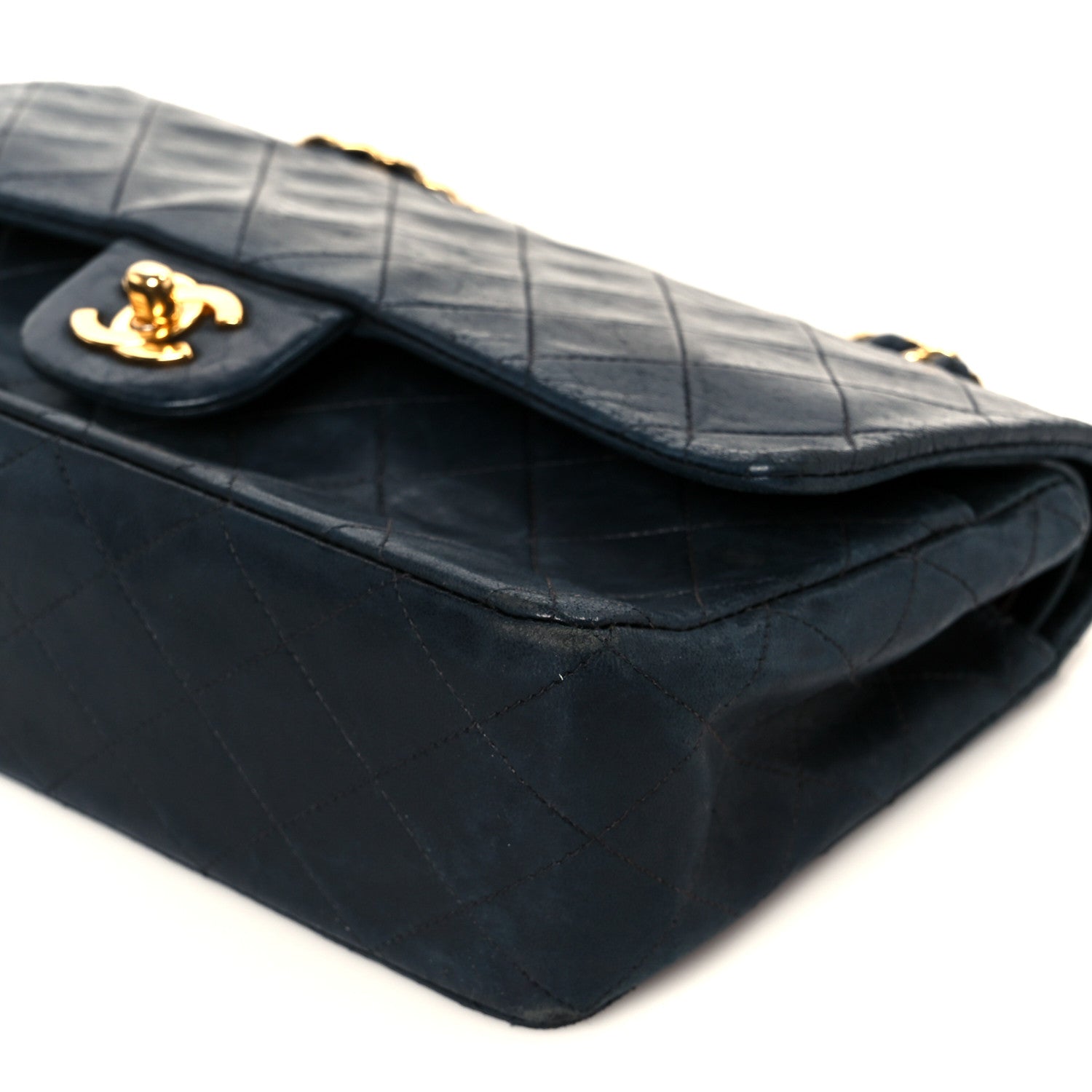 Chanel Lambskin Quilted Medium Double Flap Black 1792611