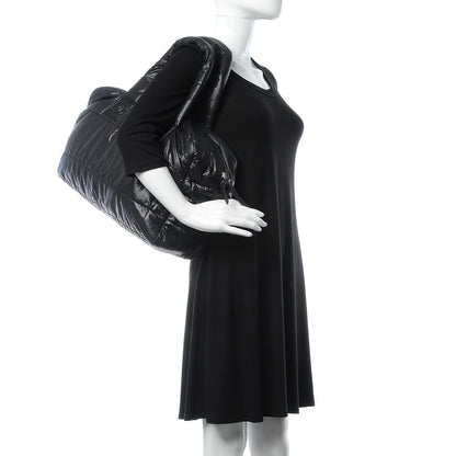 Chanel Nylon Coco Cocoon Bowler Black 2 of 11