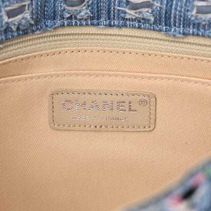 Chanel Woven Denim Medium Flap Multicolor 6 of 13