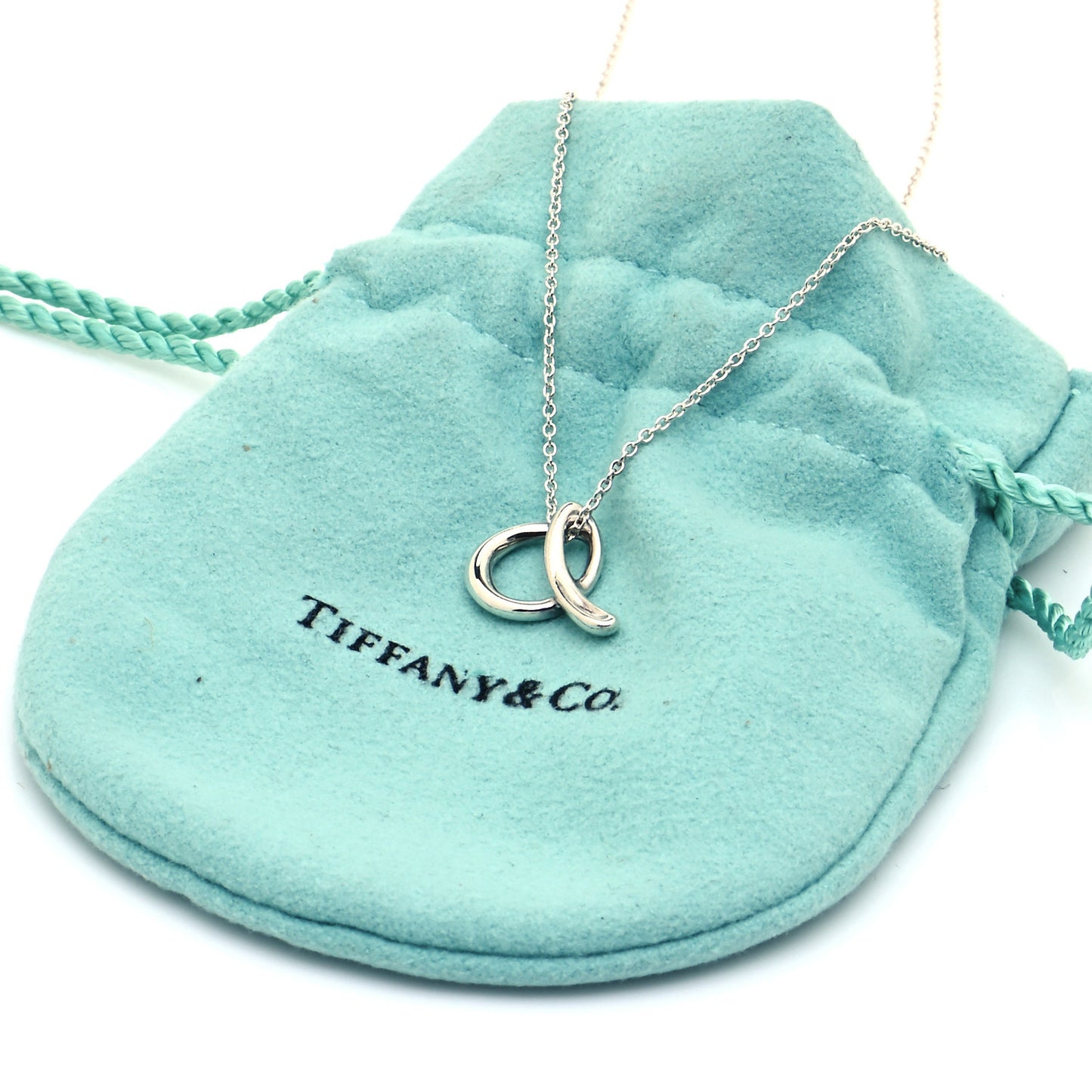 Sterling Silver Elsa Peretti Letter A Pendant Necklace