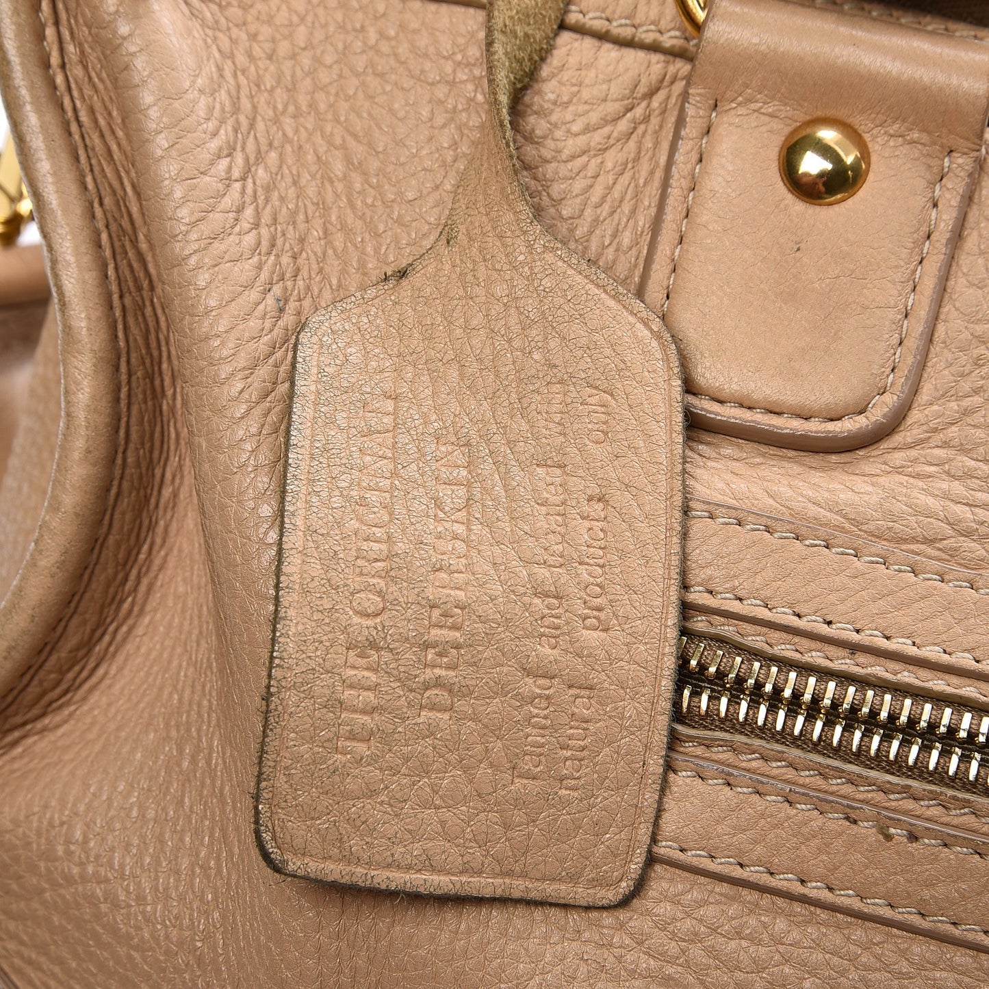 Cervo Deerskin Shoulder Bag Sabbia