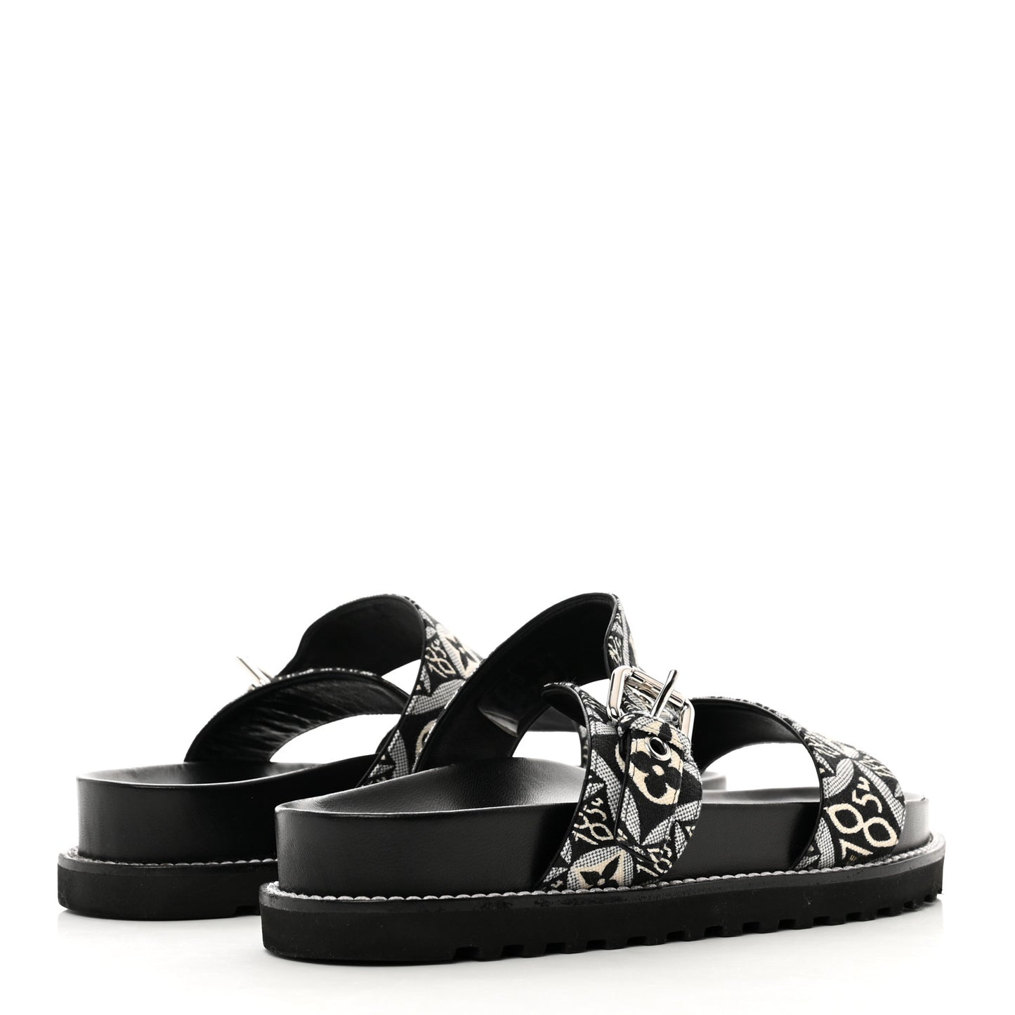 Jacquard Since 1854 Paseo Flat Comfort Sandals 40 Grey