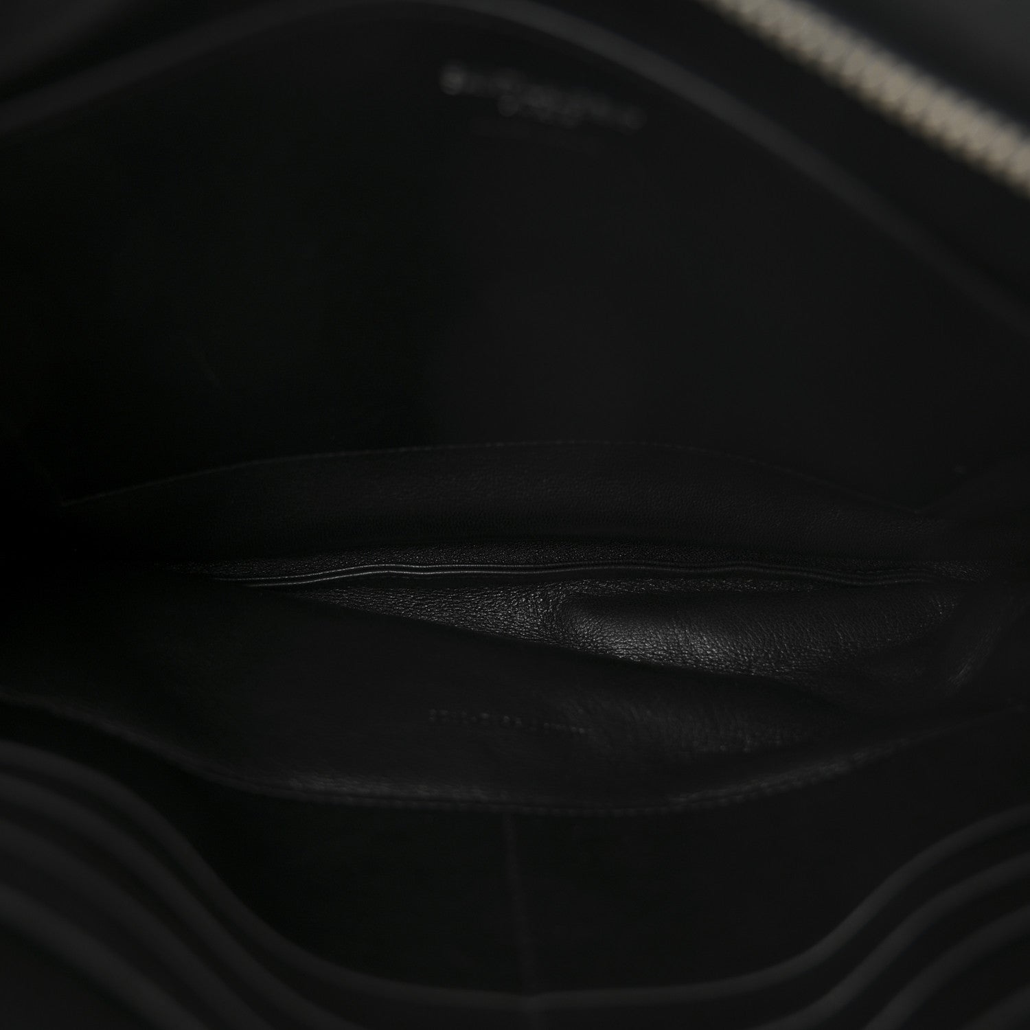 Saint Laurent Lambskin Large Puffy Pouch Black 5 of 10
