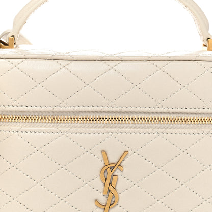 Saint Laurent Lambskin Quilted Mini Gaby Vanity Case Crema Soft 7 of 9