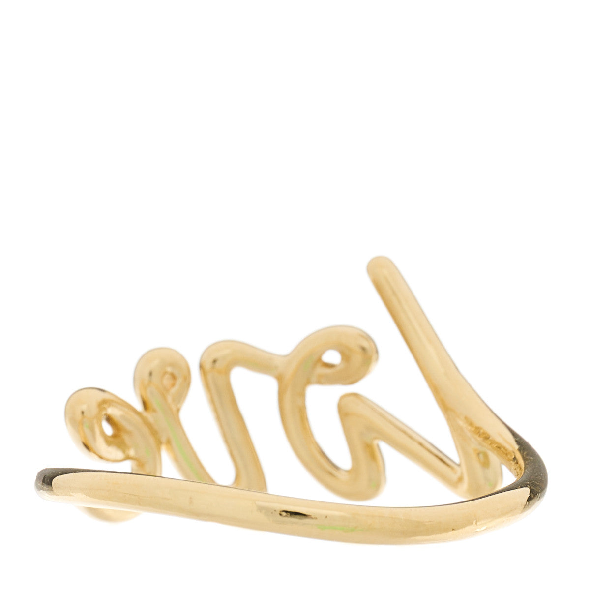 Tiffany 18K Yellow Gold Paloma's Graffiti Love Ring 56 7.5 3 of 5