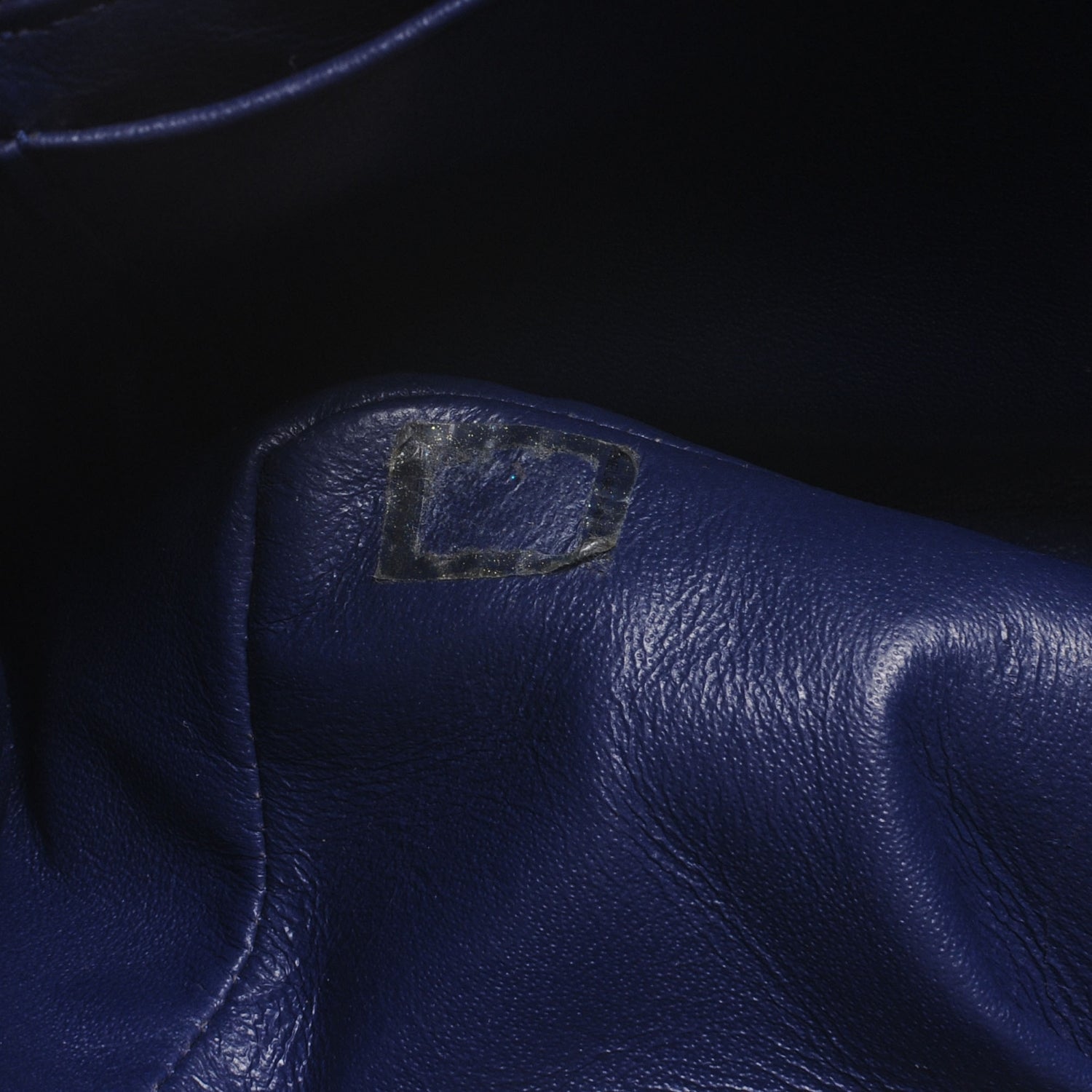 Chanel Lambskin Perforated Jumbo Flap Blue 9 of 9