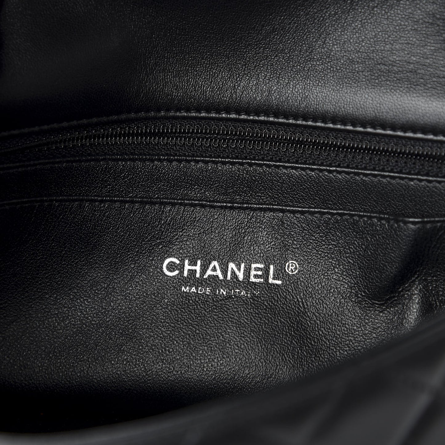 Lambskin Quilted Mini Rectangular Flap Black