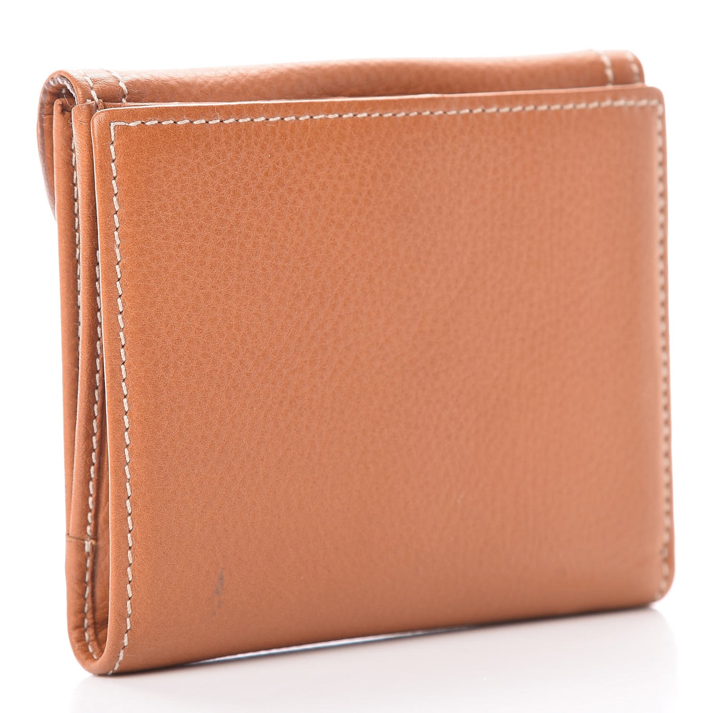 Calfskin Saddle Wallet Light Brown