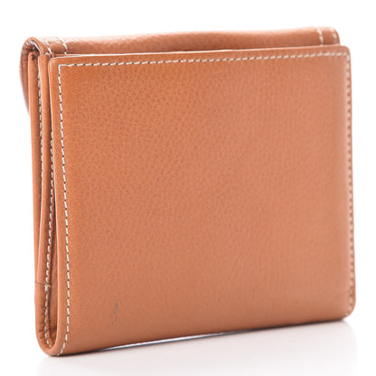 Christian Dior Calfskin Saddle Wallet Light Brown 3 of 8