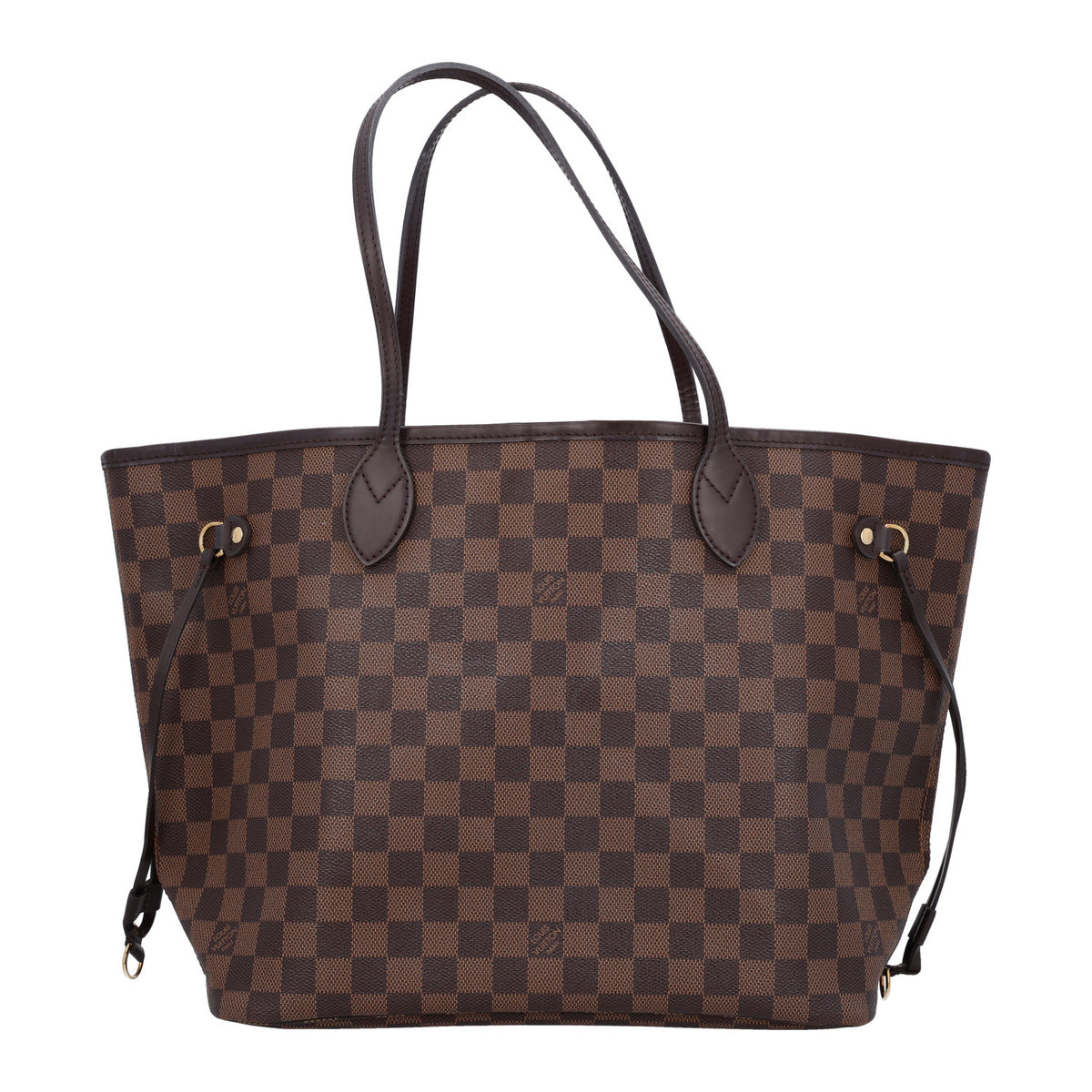 Louis Vuitton Damier Ebene Neo Neverfull MM Rose Ballerine 1 of 12