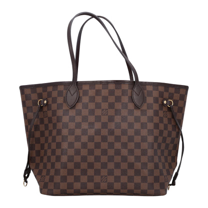 Louis Vuitton Damier Ebene Neo Neverfull MM Rose Ballerine 1 of 12