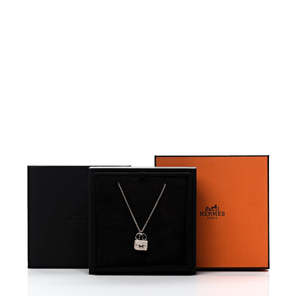 Hermes 18K Rose Gold Diamond Constance Amulette Pendant Necklace 4 of 4
