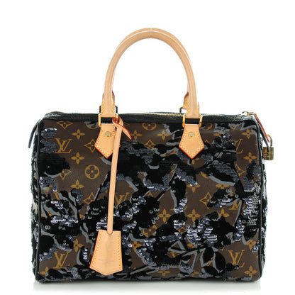 Louis Vuitton Monogram Fleur De Jais Sequins Speedy 30 1 of 8