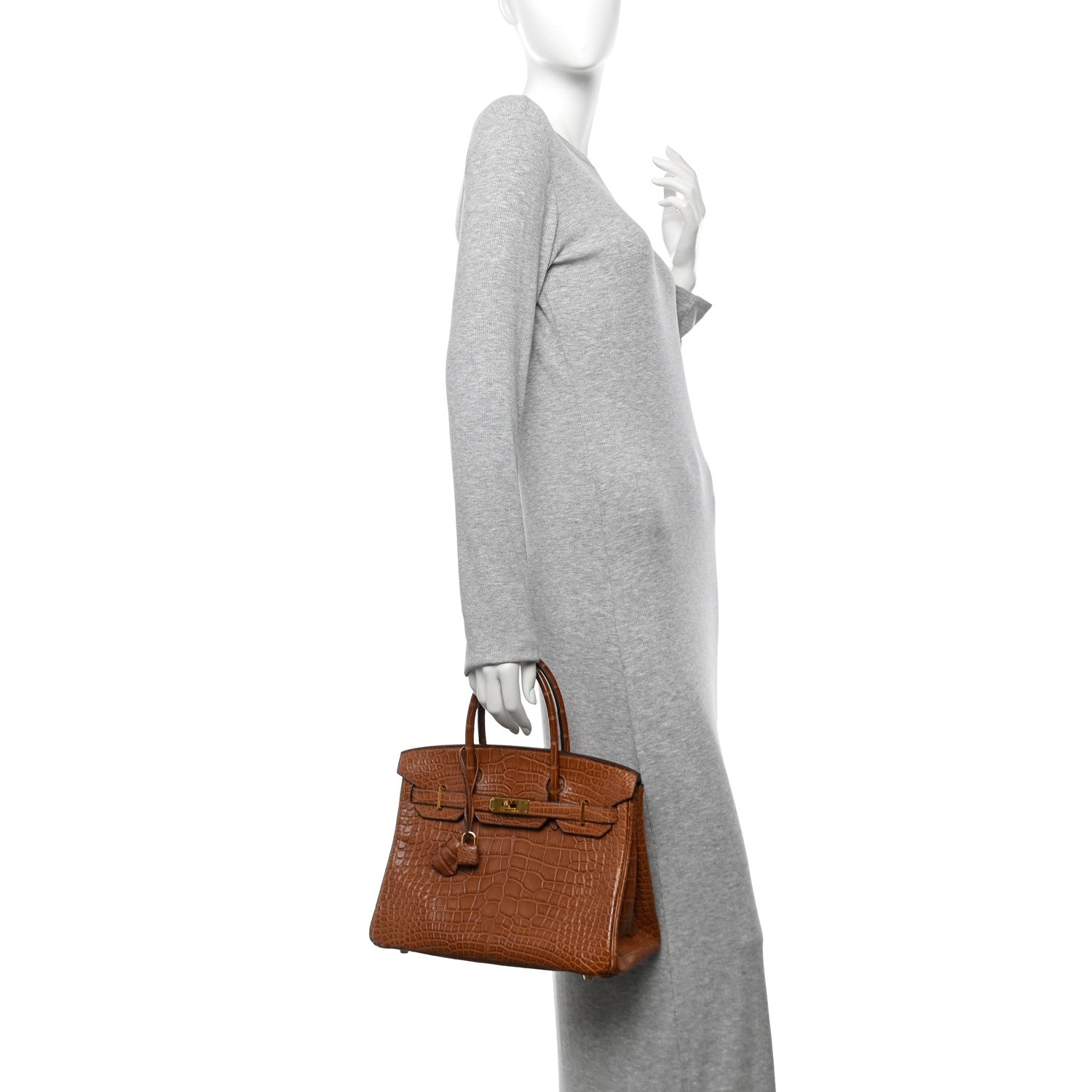 Hermes Matte Alligator Birkin 30 Alezan 2 of 10
