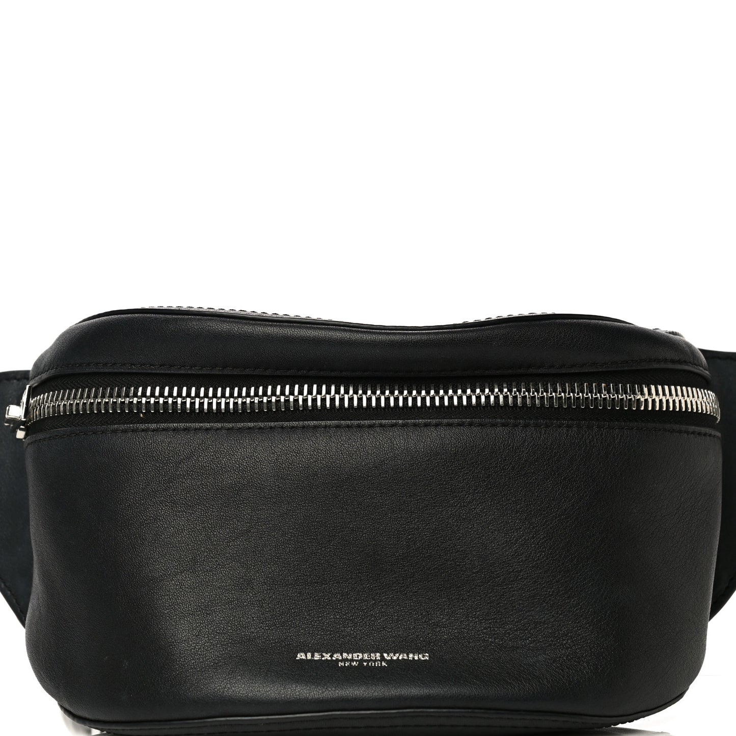 Calfskin Chain Ace Belt Bag Black