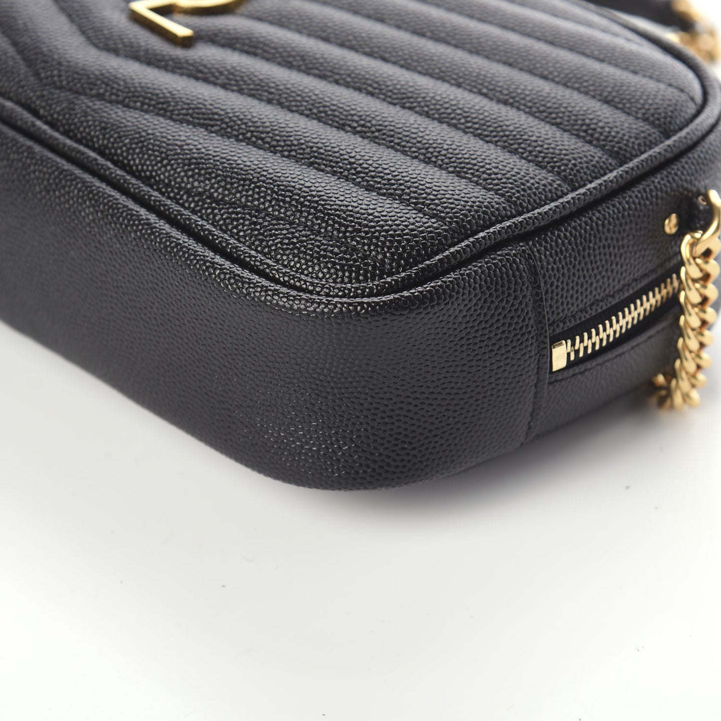 Grain De Poudre Matelasse Monogram Mini Lou Camera Bag Black