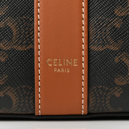 Celine Triomphe Canvas Calfskin Medium Cabas Bag Tan 6 of 10