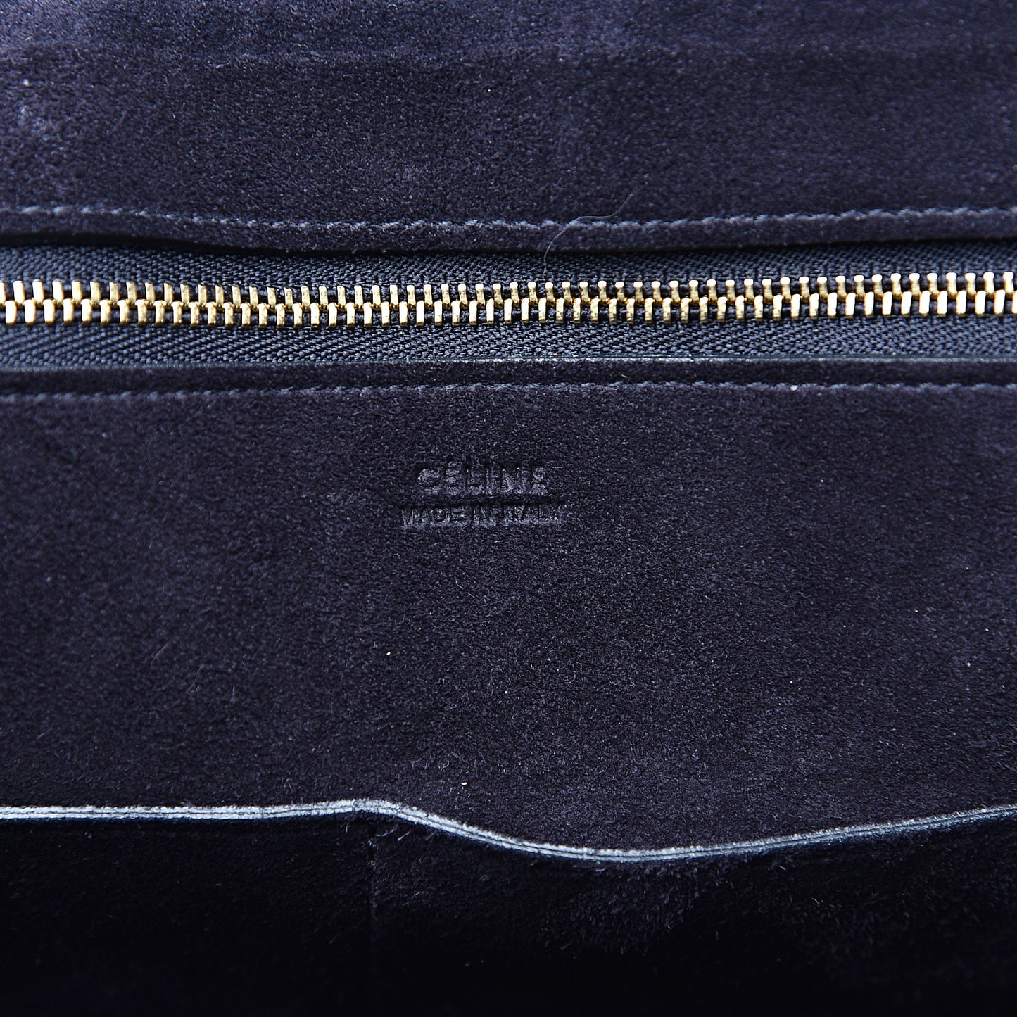 Bullhide Calfskin Medium Ring Bag Navy Blue