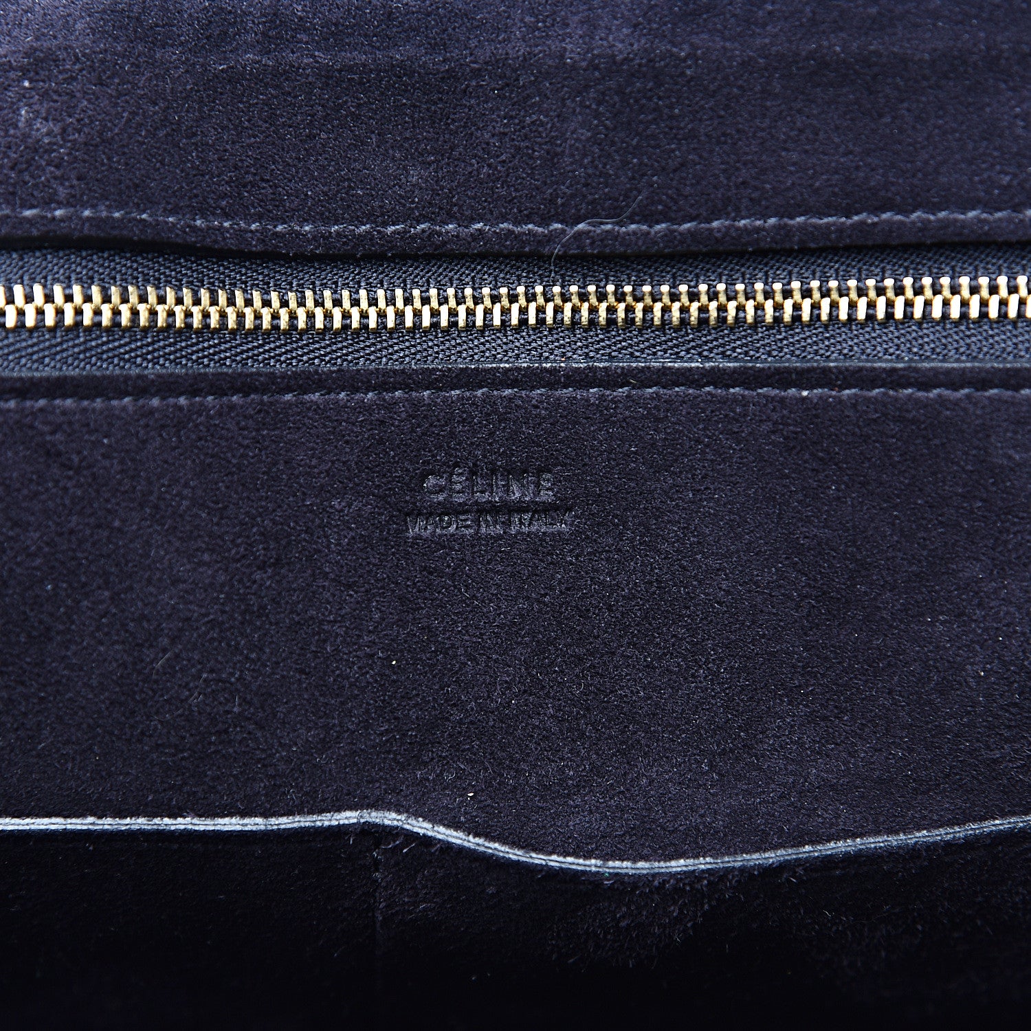 Celine Bullhide Calfskin Medium Ring Bag Navy Blue 5 of 11