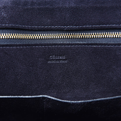 Celine Bullhide Calfskin Medium Ring Bag Navy Blue 5 of 11