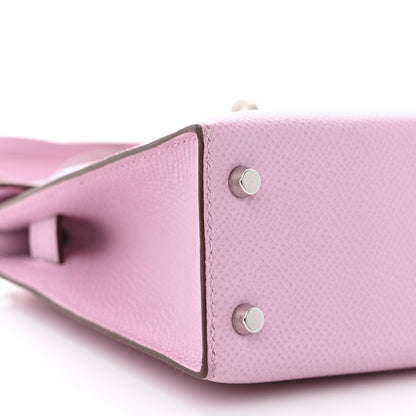 Hermes Epsom Mini Kelly Sellier 20 Mauve Sylvestre 9 of 14