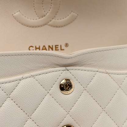Chanel Caviar Quilted Small Double Flap White 12 of 12