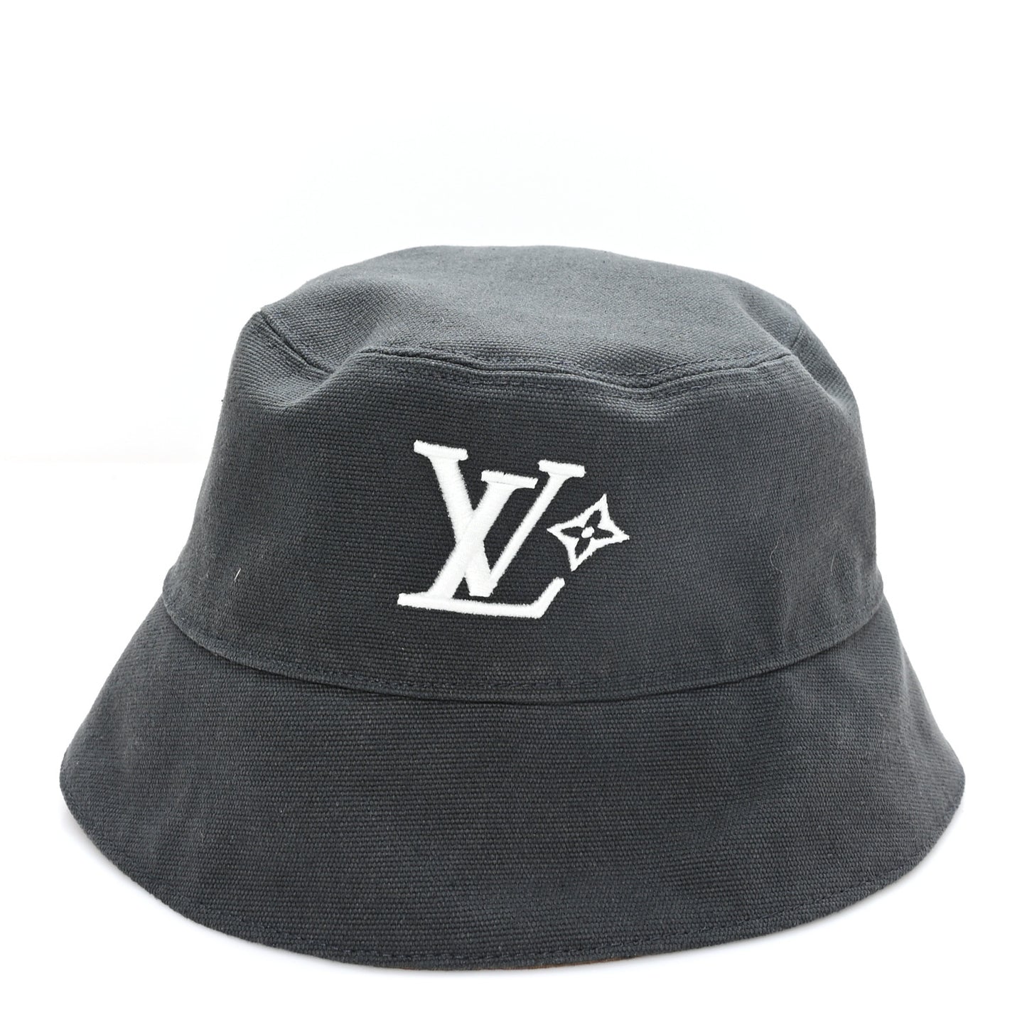 Monogram Landscape Reversible Bucket Hat M Brown Black