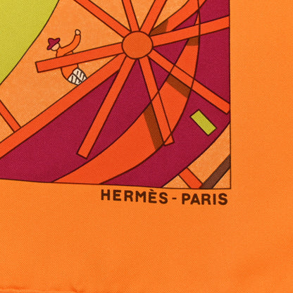 Hermes Silk Les Folies Du Ciel Scarf 90 2 of 5