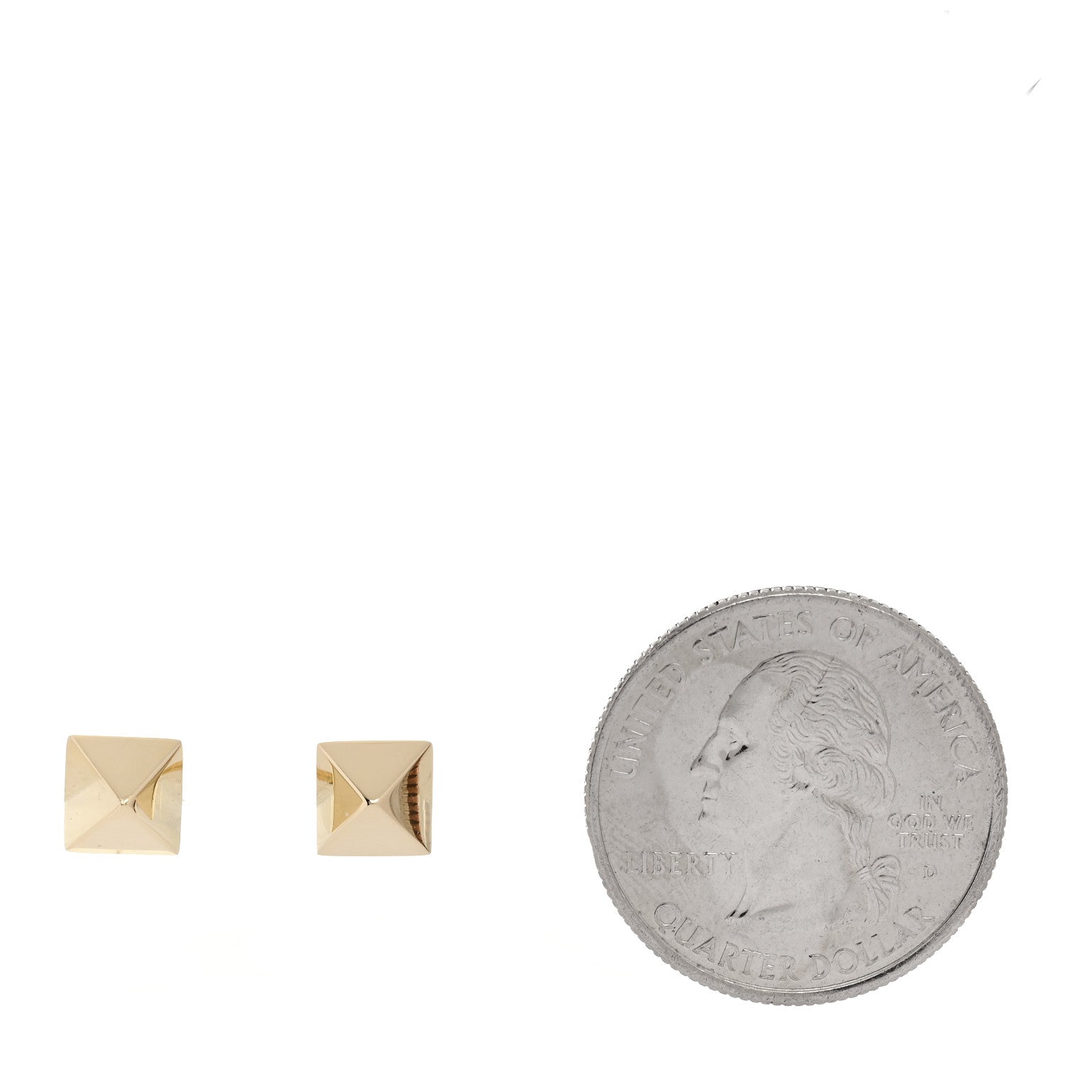 Anita Ko 14K Rose Gold Pyramid Stud Earrings 2 of 4