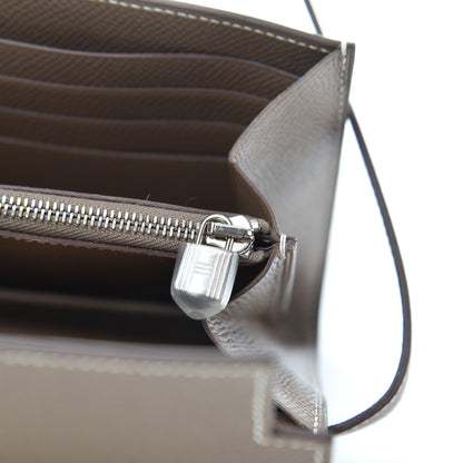 Hermes Epsom Kelly Longue Wallet Etoupe 8 of 9