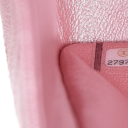 Chanel Iridescent Caviar Quilted Jumbo Double Flap Rose Pink 7 of 11