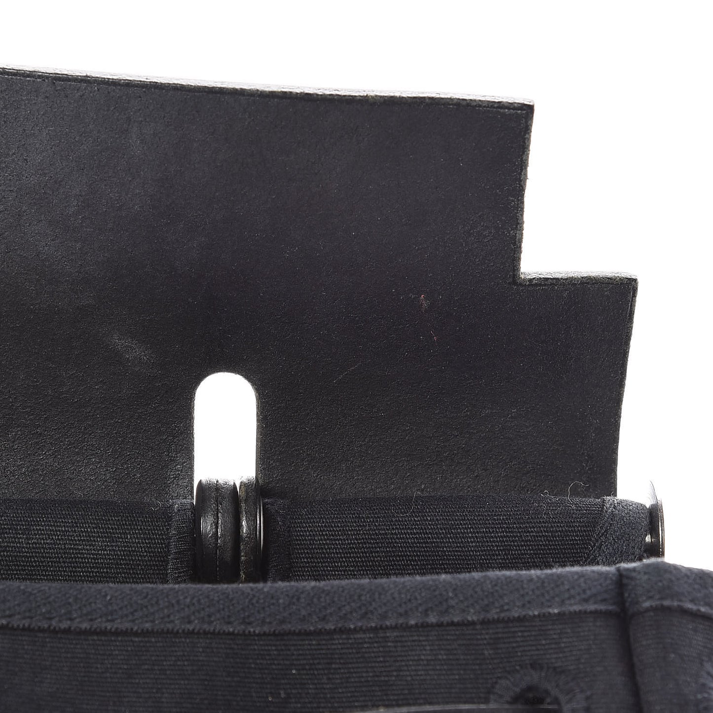 Vache Calfskin Toile Herbag 30 PM Black Natural