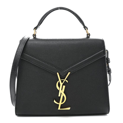 Saint Laurent Grain De Poudre Mini Classic Monogram Cassandra Top Handle Black 1 of 10