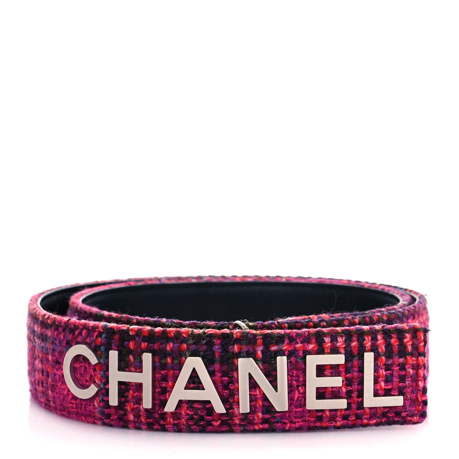 Chanel Tweed Logo Belt 80 32 Multicolor 1 of 7