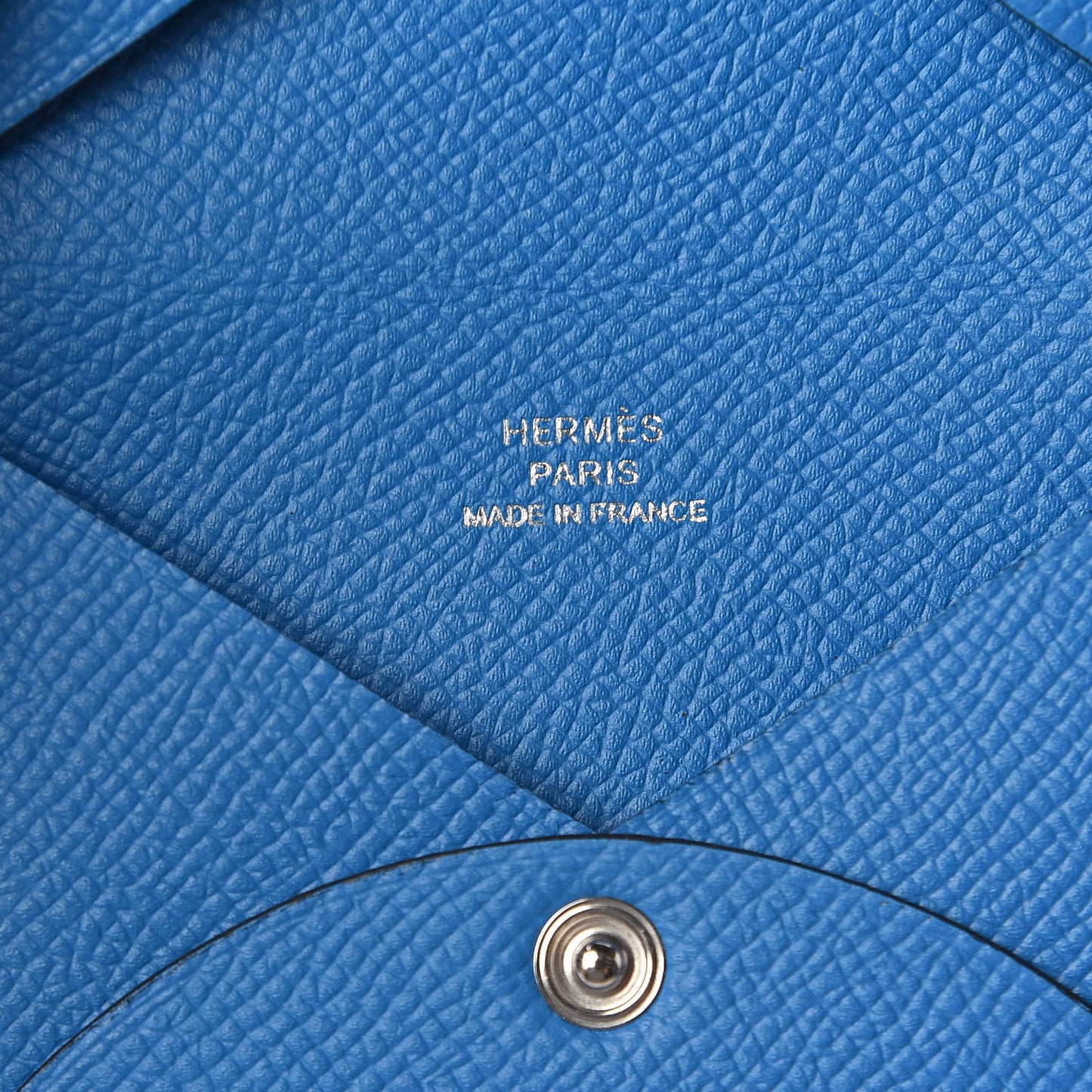 Epsom Calvi Card Case Bleu Zanzibar