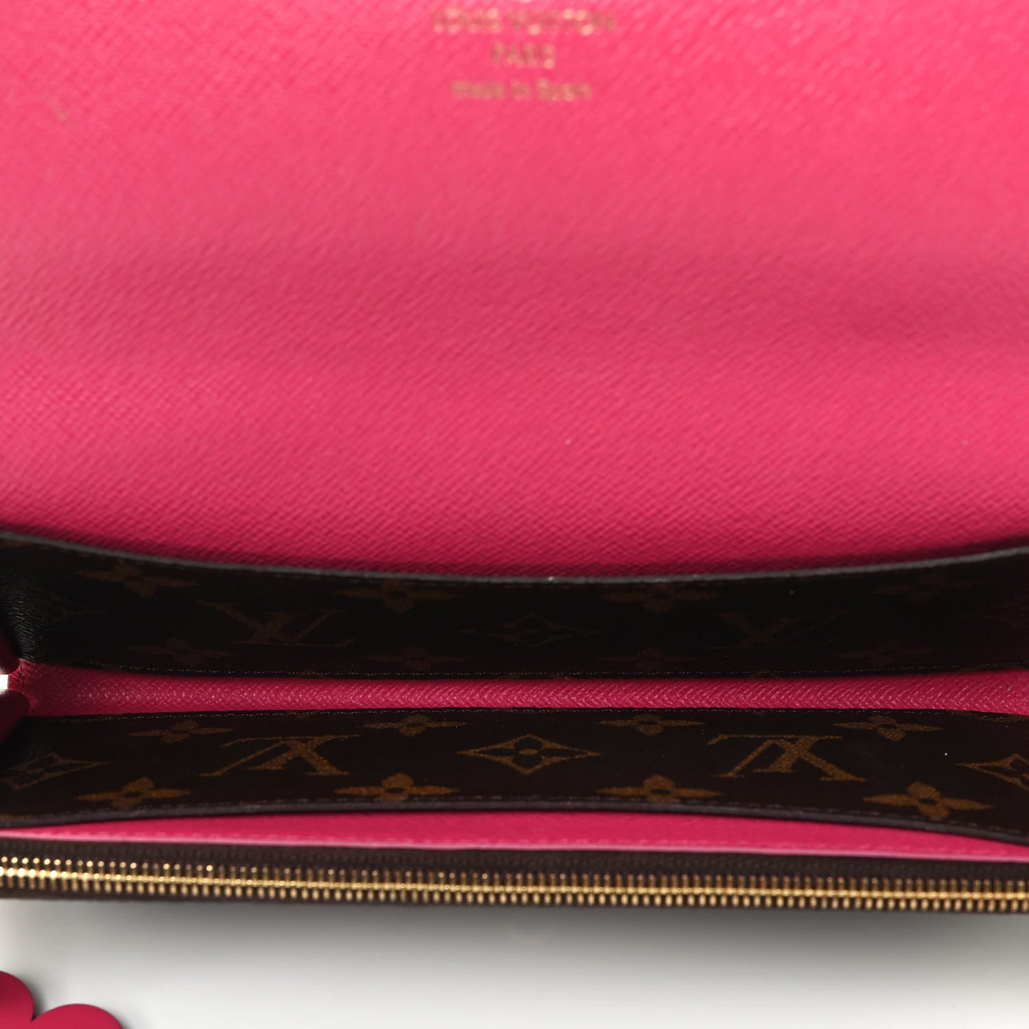 Monogram Bloom Flower Emilie Wallet Fuchsia